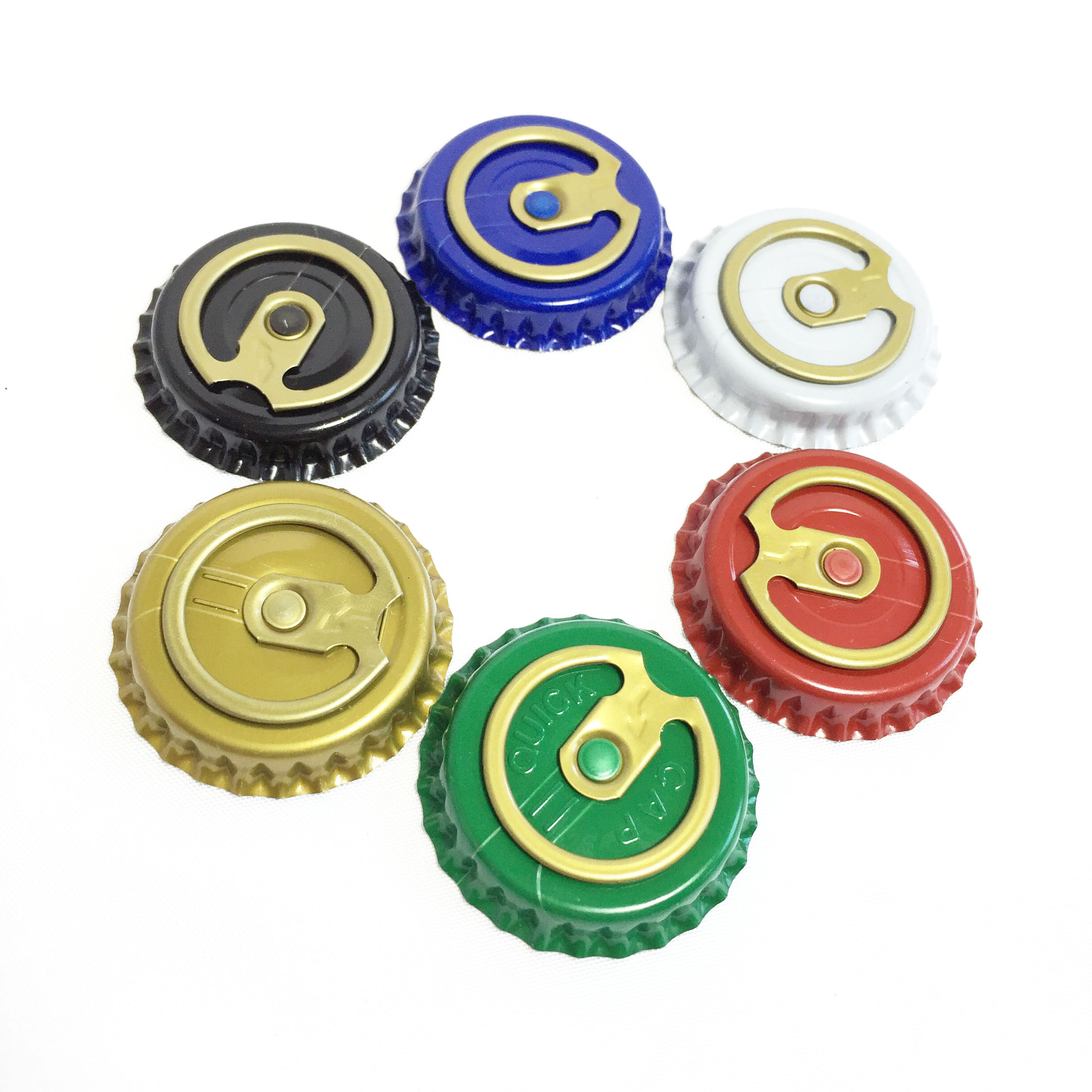 26mm easy open crown ring pull cap